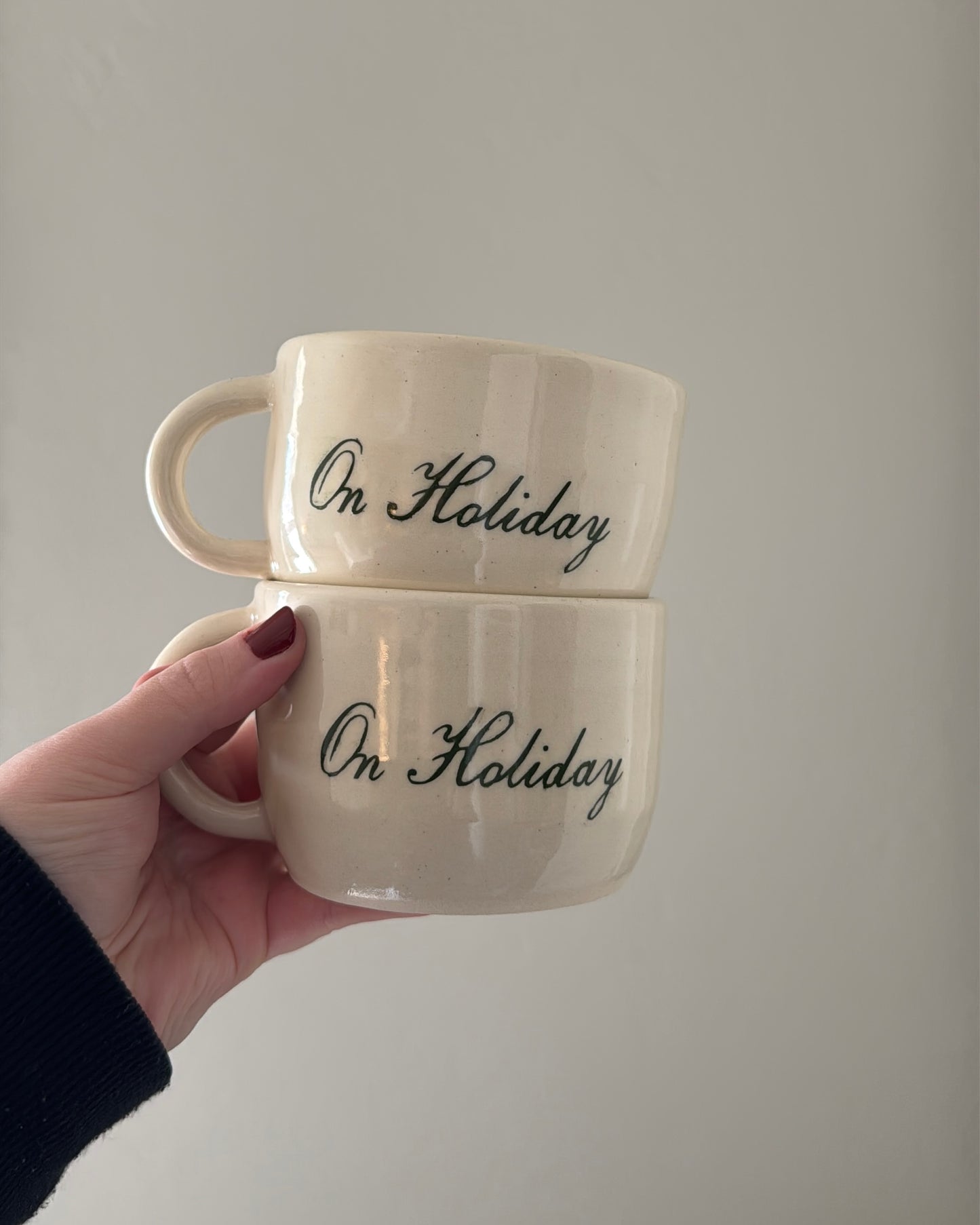 On Holiday Cafe-Style Latte Mug