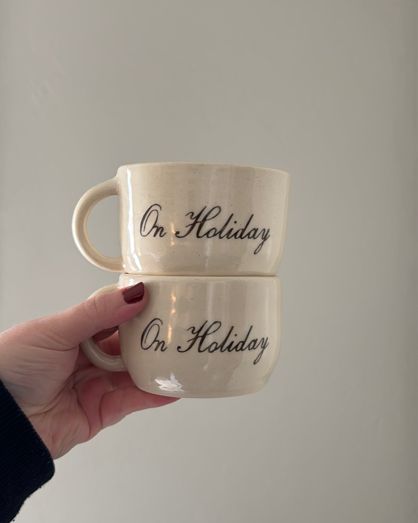 On Holiday Cafe-Style Latte Mug