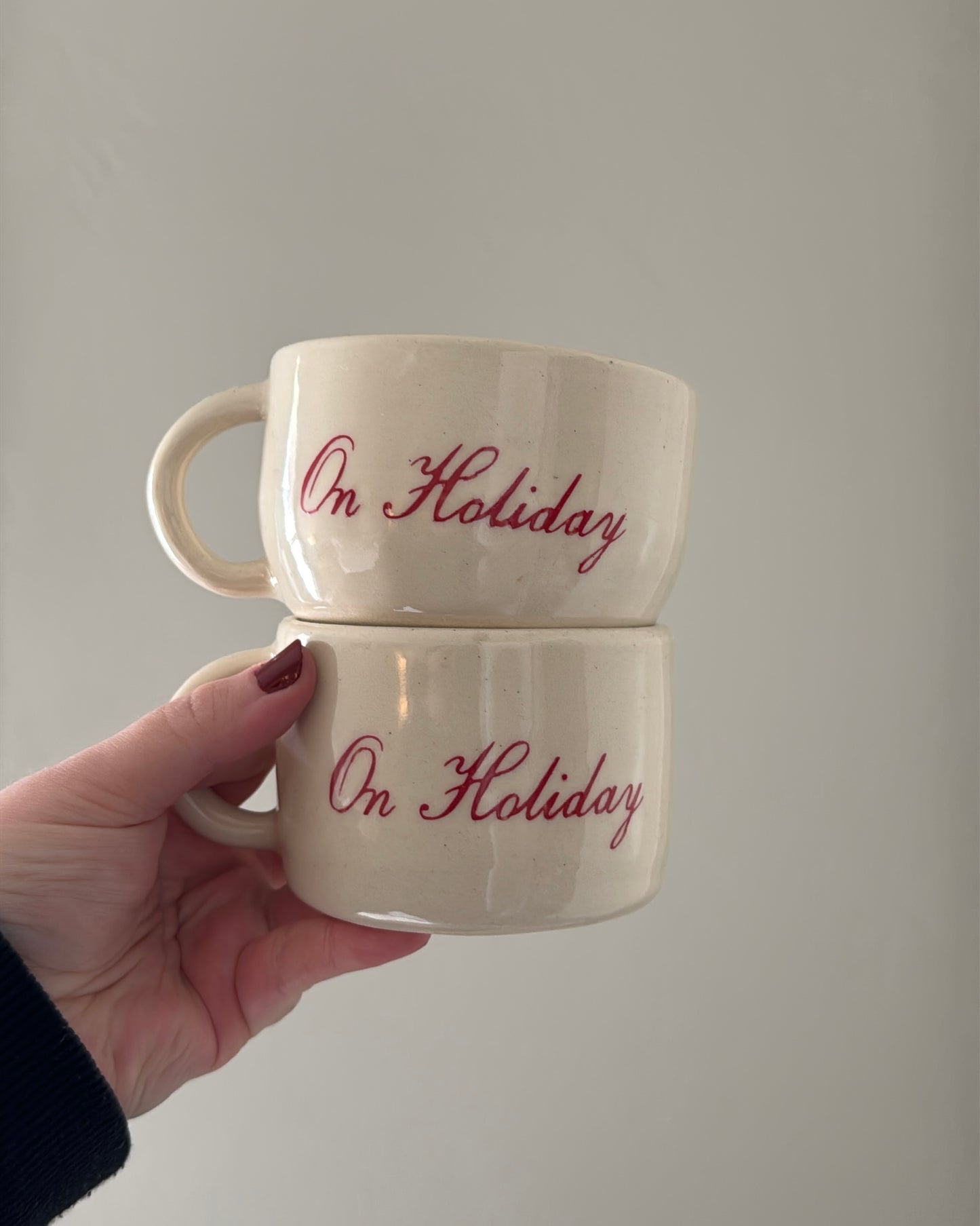 On Holiday Cafe-Style Latte Mug