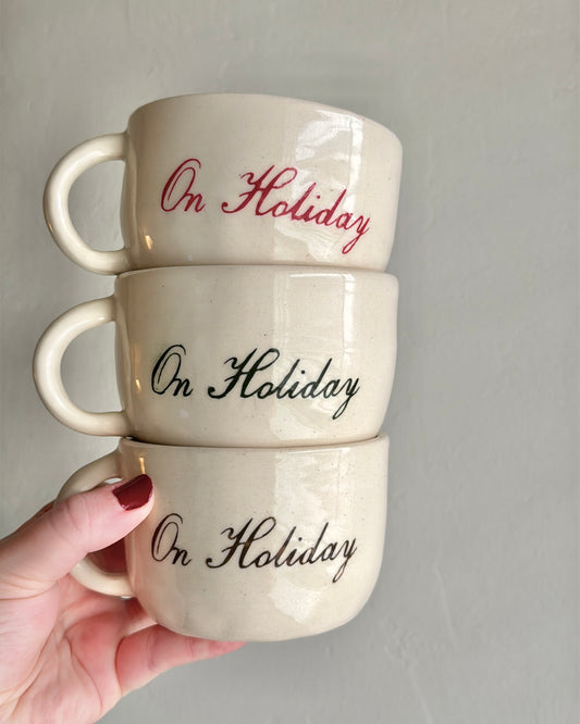 On Holiday Cafe-Style Latte Mug